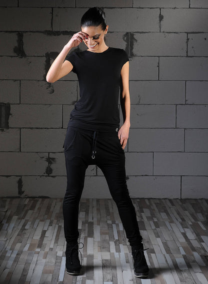 Drop Crotch Pants Women, Harem Pants, Yoga Pants, Joggers Women, Baggy Pants, Harem Joggers, Black Pants, Jersey Pants, Aladdin Pants