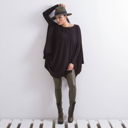 Tunic Tops For Women, Asymmetric Tunic, Plus Size Clothing, Black Tunic, Oversized Tunic, Loose Tunic, Evening Tunic, Winter Clothing