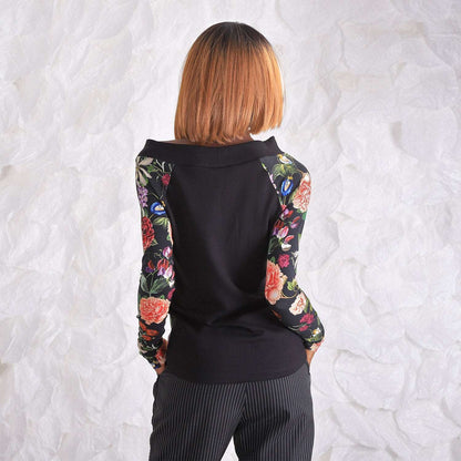 Floral Womens Blouse, Long Sleeve Blouse, Womens Clothing