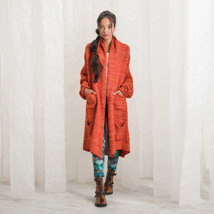 Women Wool Cardigan, Knit Sweater Coat, Plus Size Clothing, Knitt Clothes