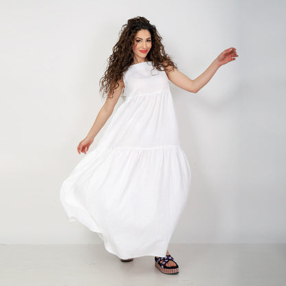 Long Linen Dress, Loose Linen Dress, Maternity Linen Dress, Plus Size Dress, Linen Clothing for Women