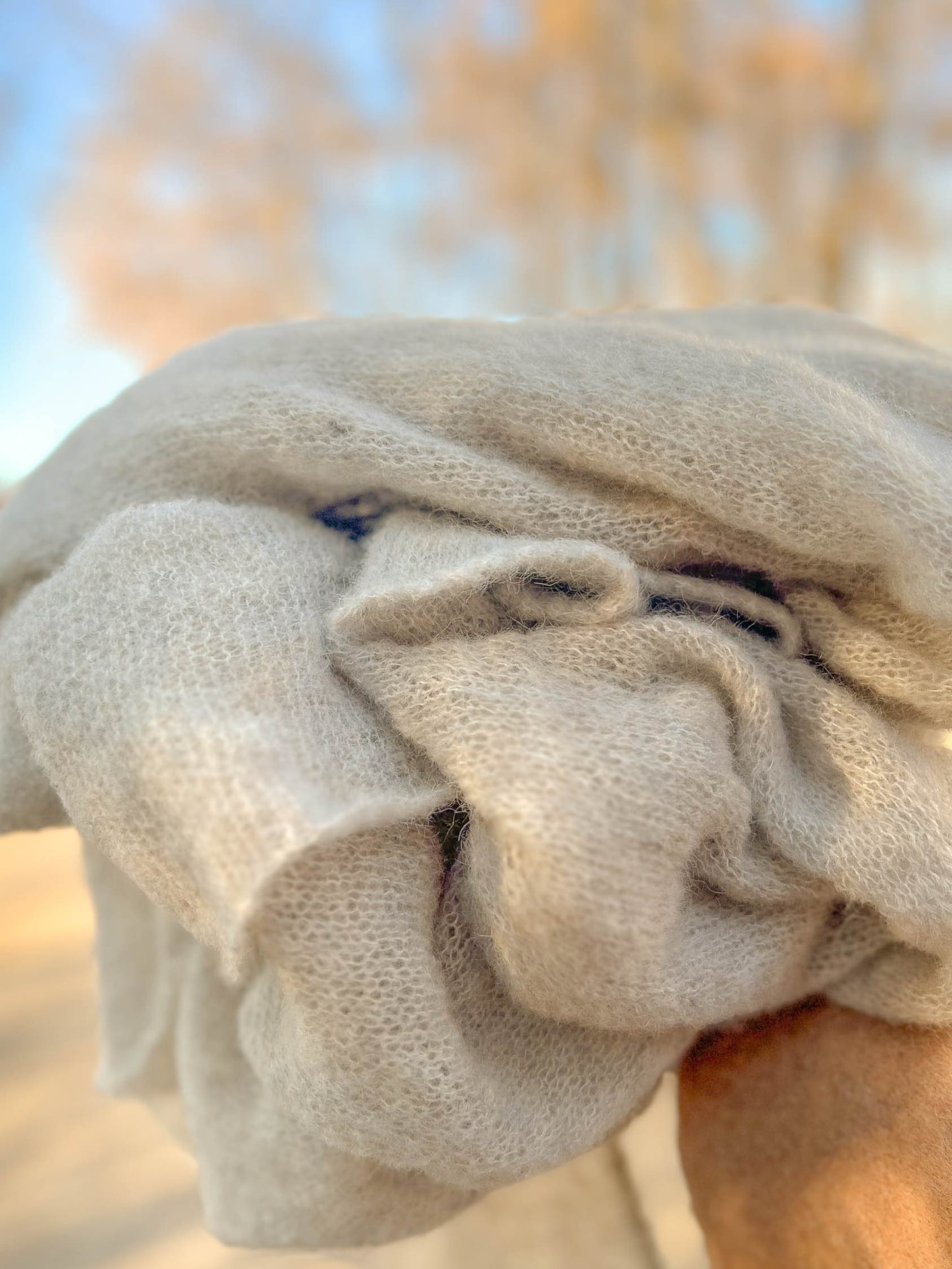 Scarf, Mom Gift, Best Gift, Beige Scarf, Huge Scarf, Big Scarf, Burqa, Warm Scarf, Hand made Scarf, Knitted Gift, Mom birthday gift, Shawl