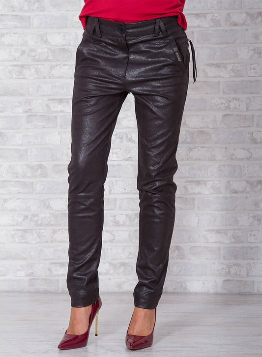 Long Pants/ Faux Leather Pants/ Woman Pants/ Black Leather Pants/ Drop Pants/ Loose Pants/Extravagant Pants/ Baggy Pants/Friends Fashion