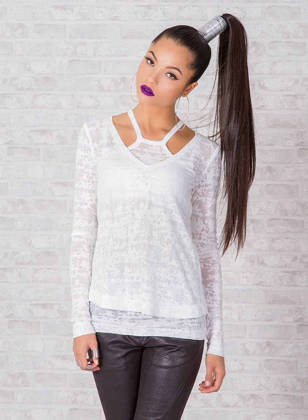 White Blouse/ Woman Blouse/ Woman Top/ Long Sleeve Blouse/ Cotton Blouse/ Cotton Top/ Elegant Blouse/ Sexy Top/ Friends Fashion