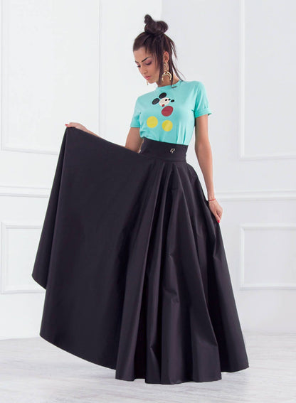 Long Elegant Closh Skirt, Maxi Skirt With Pockets, Extra Wide Loose Baggy Skirt, Peasant Skirt, High Waisted Woman Skirt by Friends Fashion