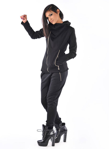 Woman Sports Wear, Gym Outfit, Activewear, Loose Set, Hooded Set, Woman Activewear, Drop Pants, Long Sleeve Sweatshirt, Friends Fashion