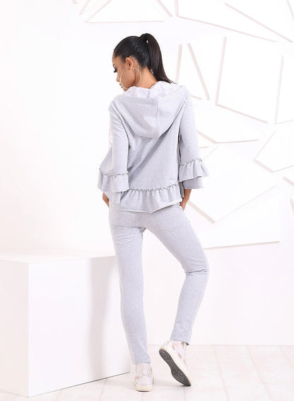 Two Piece Woman Set/ Woman Activewear/ Loose Hoodie/ Long Sleeve Top/ Casual Pants/ Sport Pants/ Slim Pants/ Friends Fashion