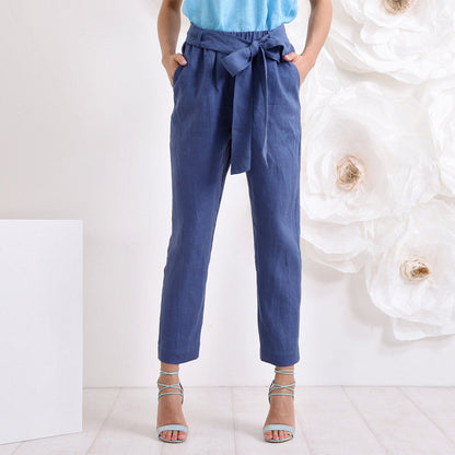 Tapered Linen Pants, Linen Trousers, Loose Pants, Linen Clothing