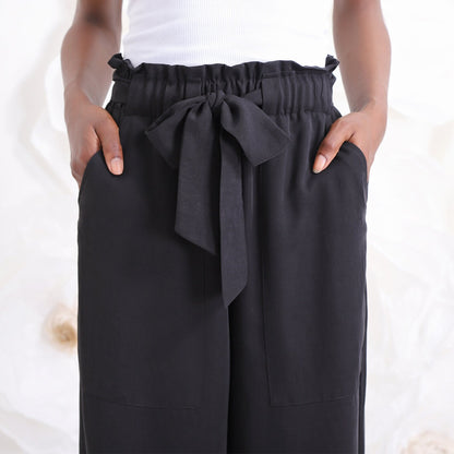 Black Palazzo Pants, Wide Leg Pants, High Waisted Pants, Womens Plus Size Clothing